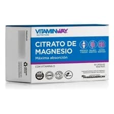 Citrato De Magnesio 60 Capsulas Vitamin Way Sabor Neutro