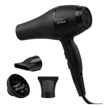 Secador Pelo Profesional Iónico Keratin Protect 2 Velocidades Cabezales Intercambiables Frío Calor Brisa Anti Frizz... Negro