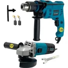 Combo Amoladora 750w 115 Mm + Taladro Percutor 650w 13 Mm