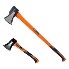 Pack Hachas De Partir Black Iron: Grande De 2 Kg Y Chica De 1 Kg Con Cuña