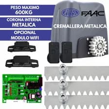 Motor Porton Corredizo Automatico 600kg Hierro Electrico By Faac Rossi Dz Nano Acero Cremallera Metalica Turbo Corona Metalica Bobina Weg Desaceleracion Reforzado Potente Gris 50hz Z17