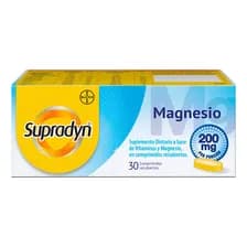 Suplemento Vitamínico Supradyn Magnesio Con Vitaminas B Y C, 30 Comprimidos Sin Sabor