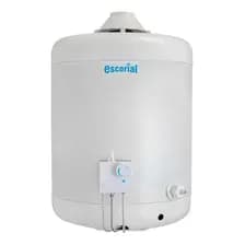 Termotanque A Gas Escorial 45lts Multigas Conexión Superior Blanco