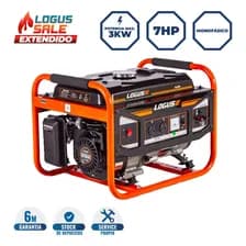 Grupo Electrógeno Logus 3kw 7hp Monofásico Gl3300am Con Arranque Manual