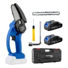 Motosierra Mini Eléctrica Gadnic Ms2400 Recargable Inalámbrica 540w Azul