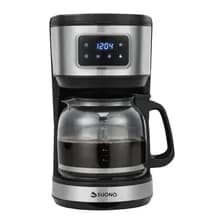 Cafetera De Filtro Digital Suono Pantalla Táctil Semiautomática 1.8l 12 Tazas Con Timer Programado Acero Inoxidable