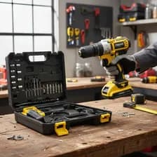 Taladro Percutor Fiwaki Mil-tp13b En Maletín 2b 1500mah Amarillo 50 Hz/60 Hz