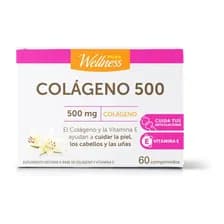 Suplemento Pure Wellness Colágeno 500 Mg X 60 Comprimidos