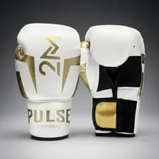 Guantes De Boxeo 12 Oz Profesionales Reforzados Blanco 12oz