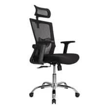 Silla De Escritorio Ergonomica Delphi Premium Ejecutiva Color Negro Material Del Tapizado Mesh