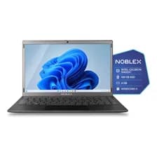 Notebook Noblex N14x1010 14.1 Hd Intel Celeron 4gb/128gb Ssd Gris