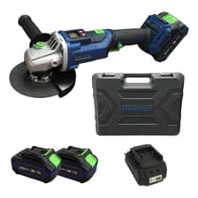 Amoladora Angular Inalámbrica Bramer 21 V Max Br-003b Color Azul Marino + Accesorios