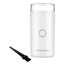 Molinillo De Café Eléctrico Novohome Granos Y Semillas Acero Inoxidable 200w Color Blanco