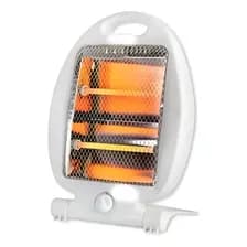 Estufa Eléctrica Cuarzo Kanji Kjh-204 2 Velas 800w Color Blanco