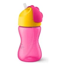 Vaso Straw Cup Con Sorbete Philips Avent 300 Ml Rosa Scf
