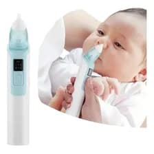 Aspirador Nasal Eléctrico Recargable Para Bebés Silencioso Y Lavable Blanco