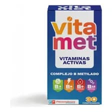 Suplemento En Comprimidos Vitamet Vitaminas De 30 Un Sin Sabor