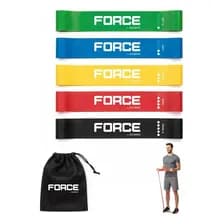 Kit X5 Bandas Elasticas Gadnic Fitness Resistencia Progresiva Entrenamiento Fuerza Rehabilitacion
