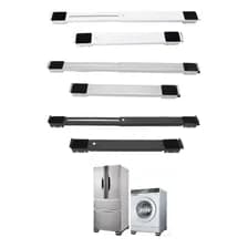 Base Soporte Con Ruedas Ajustable Para Lavarropas Heladera Mueble Electrodoméstico Plataforma Deslizante Resistente Altura Regulable Antivibración Fácil Instalación Extensible