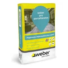 Pegamento Porcellanato Weber Pro Gris 25k