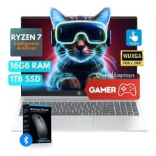 Notebook Hp Omnibook Con Ryzen 7 Ai Y Pantalla Táctil De 16  Wuxga Plateado