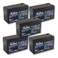 5 Bateria Alarma 12v7a Recargable 12v 7ah Leds Boyero Solar