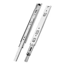 Correderas Telescópicas 50 Cm (500 Mm)  Soportan 25 Kg  Color Plateado