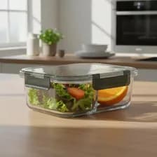Contenedor De Vidrio Hermético Teeky Apto Microondas Freezer Transparente