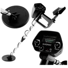 Detector De Metales Gadnic Frecuencia 5 Khz Sensibilidad 130 Mm Profundidad 30 Cm Modo Disc Audio Puntero Mecanico Negro