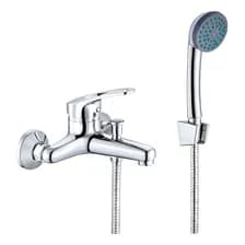 Griferia De Ducha Canilla Monocomando Novohome Manguera Exterior Incluye Kit Instalacion Plateado Brillante