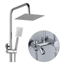 Columna De Ducha Monocomando + Duchador Mano Caño Ext Eira
