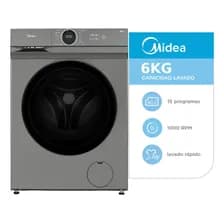 Lavarropas Midea 6 Kg Mf100w60/t-a1 - Color Titanio Gris Oscuro