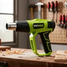 Pistola De Calor Kroner H147 2000w Com 6 Accesorios Verde Lima