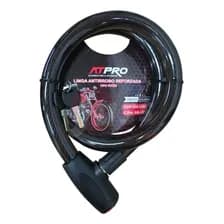 Linga Moto Bicicleta Candado Traba Cadena Piton Reforzada Atpro Negro