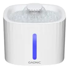 Bebedero De Agua Silenciosa Gadnic Perro Gato 3l Color Blanco