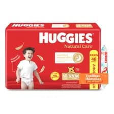 Huggies Natural Care Xxxg X48 + Toallitas Huggies 4 En 1 X48 Xxxg Sin Género