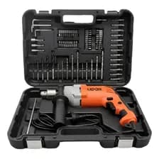 Taladro Percutor Luxus 13mm 850w Kit Con Accesorios Color Naranja Frecuencia 50hz 50 Hz