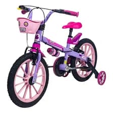 Bicicleta Rodado 16 Gts Paseo Con Canasto Color Fucsia Tamaño Del Cuadro 16