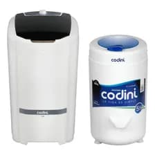 Codini Lavarropas Semiautomático 8052 + Secarropas 5.5 Blanco