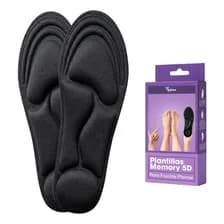 Plantillas Ortopédicas Deportiva Balox Fascitis Plantar Color Negro Tamaño De La Plantilla 41-46