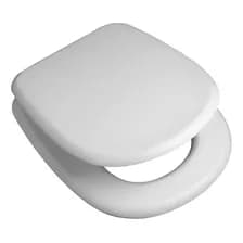 Asiento Tapa Inodoro Traful Ferrum Bari Madera Hdf Blanco