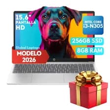 Hp Core I3 N305 8 Gb De Ram Ddr4 256 Gb Ssd Pantalla 15.6 Hd 1366 X 768 Intel Uhd Laptop 15-fd0027 Con Regalo Plateado