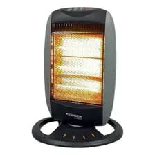 Estufa Halogena Pioneer 1200w Oscilacion Automatic Pio-205 Color Gris Oscuro