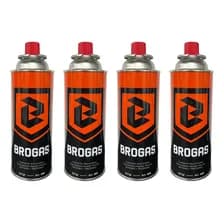 Pack 4 Cartucho Gas Butano Brogas 466-1 227gr Anafe Camping Pesca