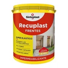Impermeabilizantes Exterior Sinteplast Recuplast Para Frentes Color Blanco 4l