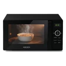 Microondas Digital Ascada 20lts 700w Luz Led Negro Con Temporizador