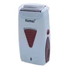 Afeitadora Kemei Km-3382 Shaver Recargable Usb Barbero Local Color Blanco