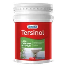 Pintura Tersuave Tersinol Exterior E Interior Látex Antihongo Mate 20l Color Blanco