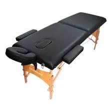 Camilla Para Masajes Plegable Lusqtoff Caml250-8 Reforzada Hasta 250kg Negro