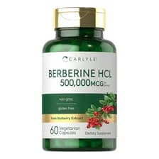 Berberina Hcl 500.000 Mcg | 60 Vcaps | Carlyle Sin Sabor